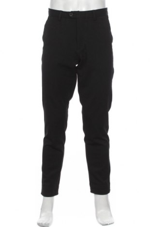 Мъжки панталон Jack & Jones, Размер L, Цвят Черен, 68% полиестер, 29% вискоза, 3% еластан, Цена 34,65 лв.
