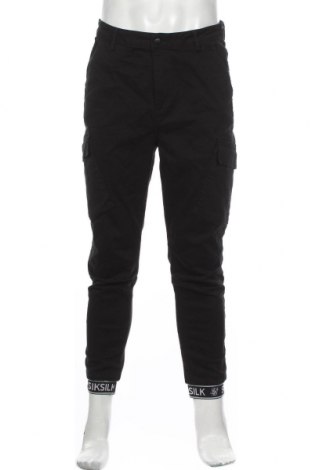 Pánské kalhoty  SikSilk, Velikost L, Barva Černá, 98% bavlna, 2% elastan, Cena  656,00 Kč