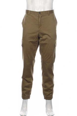 Męskie spodnie Sisley, Rozmiar XL, Kolor Zielony, 98% bawełna, 2% elastyna, Cena 120,34 zł