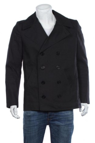 Pánsky kabát  Reiss, Veľkosť L, Farba Modrá, Bavlna, Cena  70,31 €