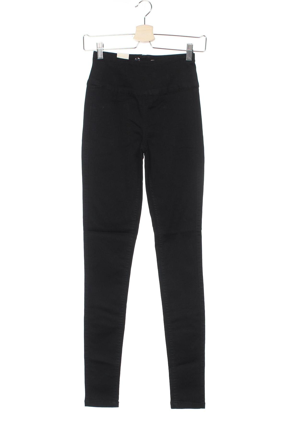 Дамски панталон Pieces, Размер XXS, Цвят Черен, Цена 72,00 лв.