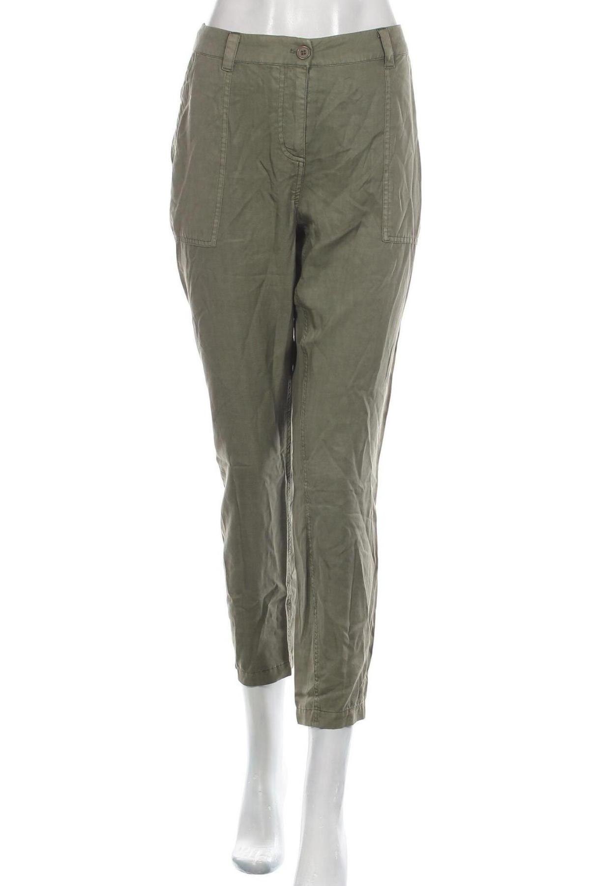 Дамски панталон Zero, Размер L, Цвят Зелен, Цена 34,75 лв.