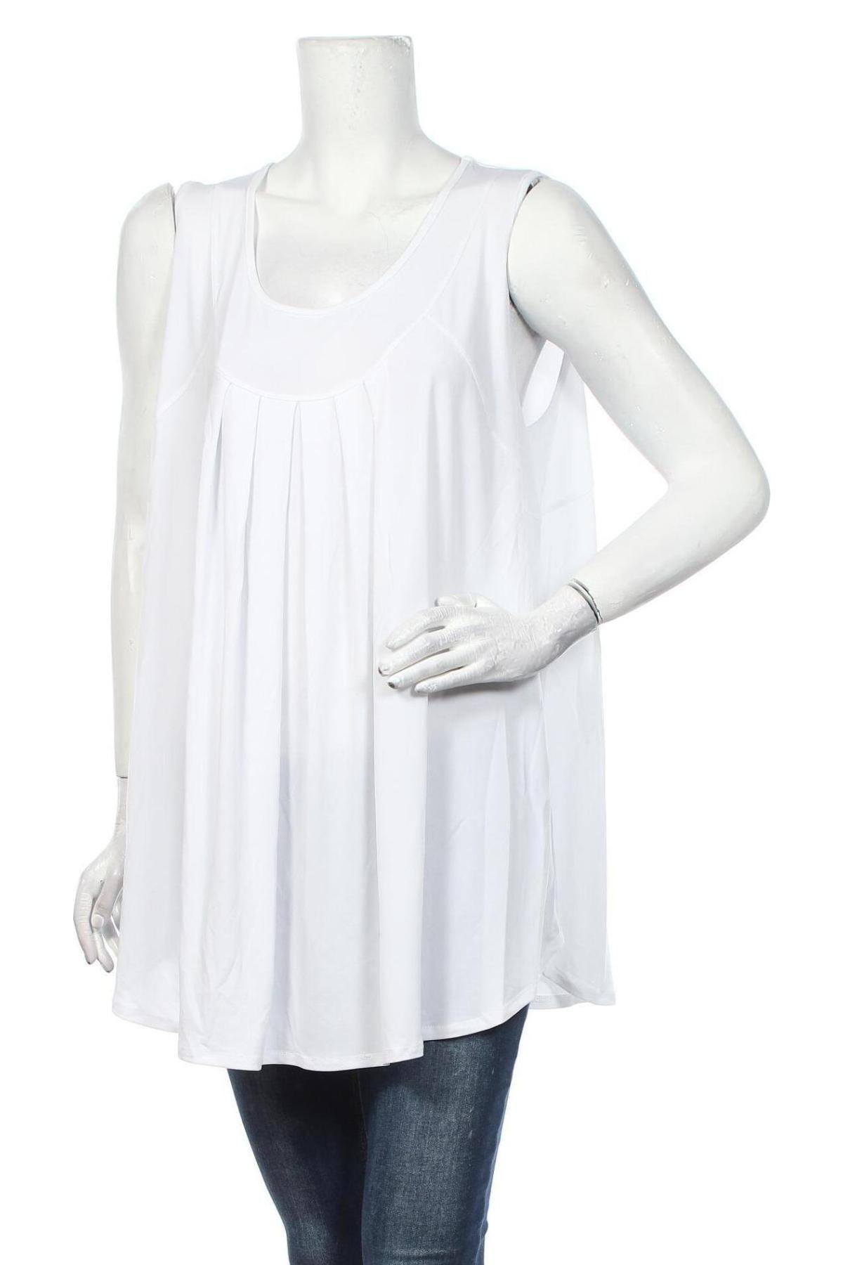 Γυναικείο αμάνικο μπλουζάκι Ts, Μέγεθος S, Χρώμα Λευκό, Τιμή 13,64 €