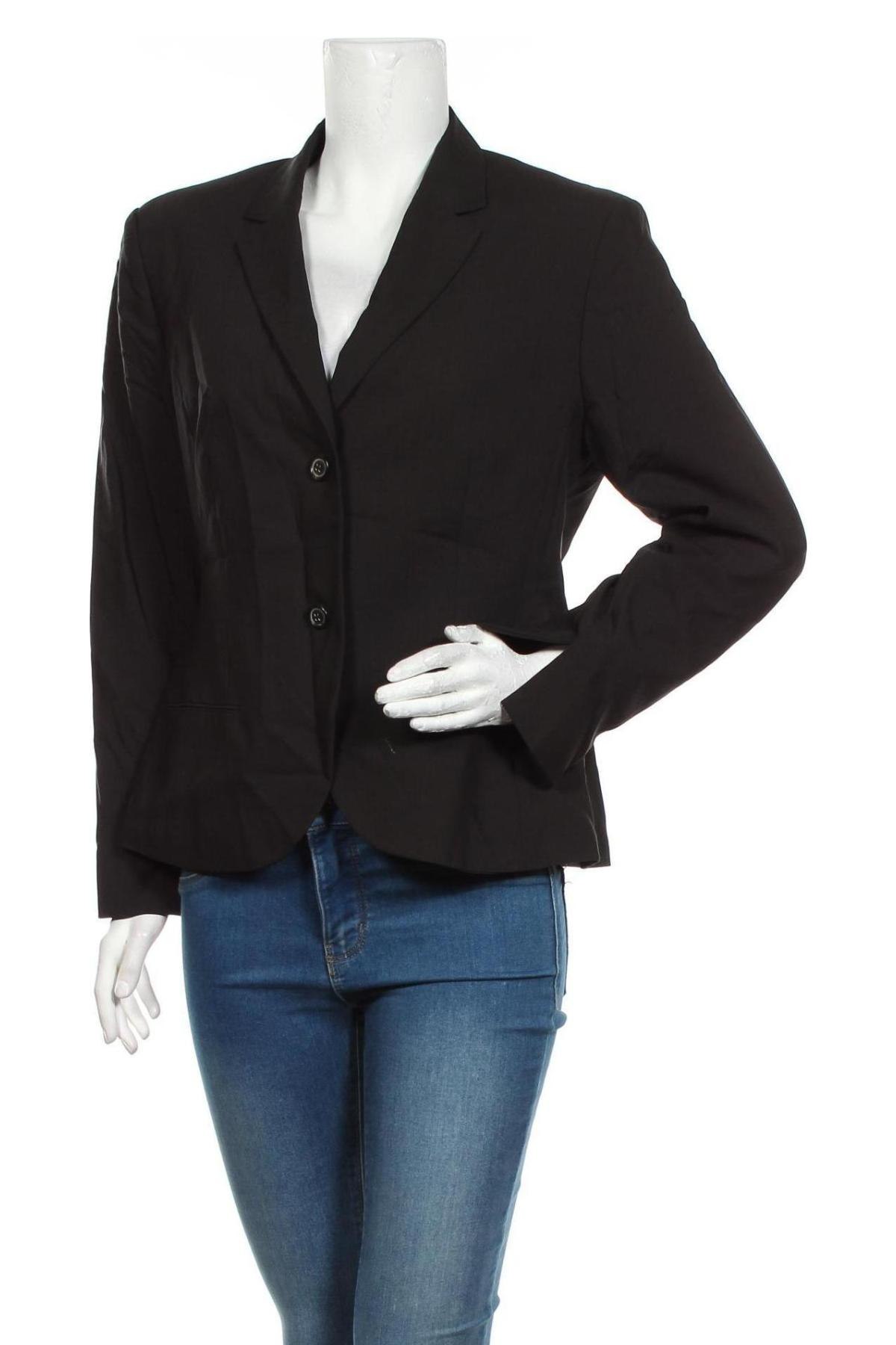 Γυναικείο σακάκι Rene Lezard, Μέγεθος L, Χρώμα Μαύρο, Τιμή 34,02 €