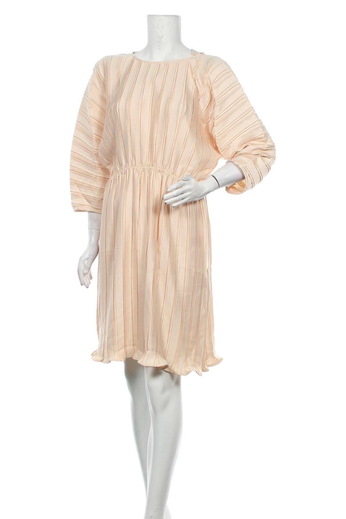 Kleid NA-KD, Größe L, Farbe Beige, Preis 4,20 €
