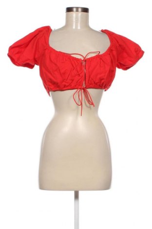 Дамска блуза Bershka, Размер XL, Цвят Червен, Цена 8,37 лв.