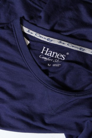 Γυναικεία μπλούζα Hanes, Μέγεθος M, Χρώμα Μπλέ, Τιμή 2,94 €