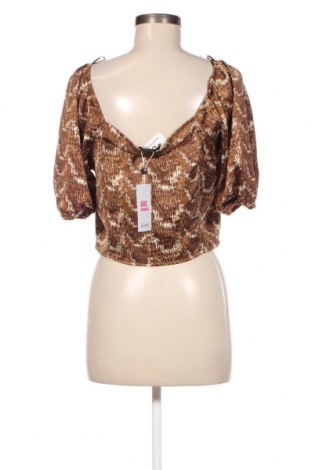 Γυναικείο πουκάμισο Monki, Μέγεθος L, Χρώμα Πολύχρωμο, Τιμή 4,55 €