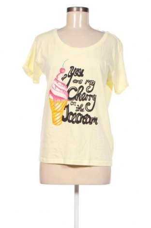 Γυναικείο t-shirt MyMO, Μέγεθος S, Χρώμα Κίτρινο, Τιμή 9,57 €
