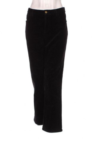 Γυναικείο κοτλέ παντελόνι Chaps, Μέγεθος XL, Χρώμα Μαύρο, Τιμή 6,10 €