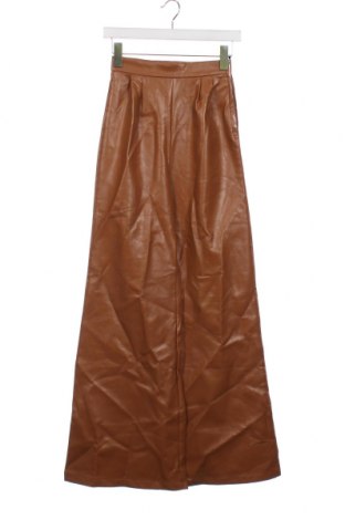 Pantaloni de piele pentru damă Naanaa, Mărime XS, Culoare Maro, Preț 23,70 Lei
