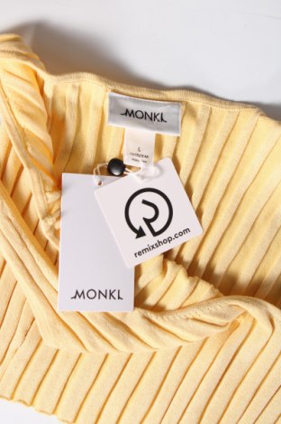 Γυναικείο αμάνικο μπλουζάκι Monki, Μέγεθος L, Χρώμα Κίτρινο, Τιμή 5,09 €