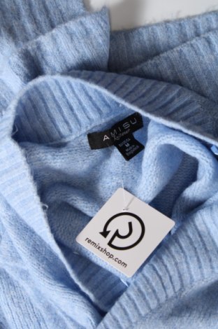 Дамски пуловер Amisu, Размер M, Цвят Син, Цена 6,09 лв.
