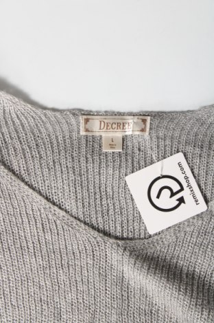 Γυναικείο πουλόβερ Decree, Μέγεθος L, Χρώμα Γκρί, Τιμή 2,94 €
