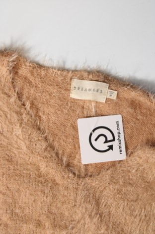 Дамски пуловер Dreamers, Размер M, Цвят Бежов, Цена 5,88 лв.