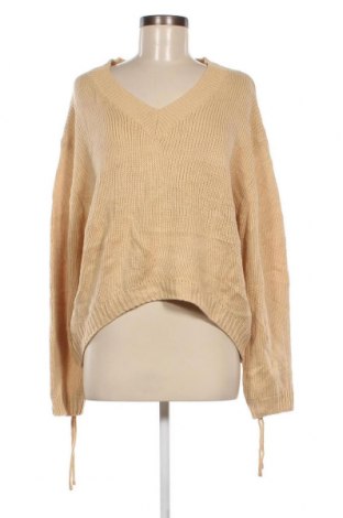Γυναικείο πουλόβερ Fashion nova, Μέγεθος XL, Χρώμα  Μπέζ, Τιμή 6,28 €