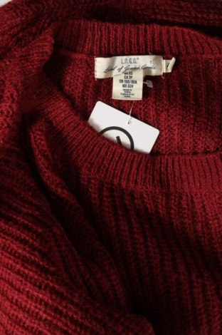 Дамски пуловер H&M L.O.G.G., Размер XS, Цвят Червен, Цена 5,80 лв.