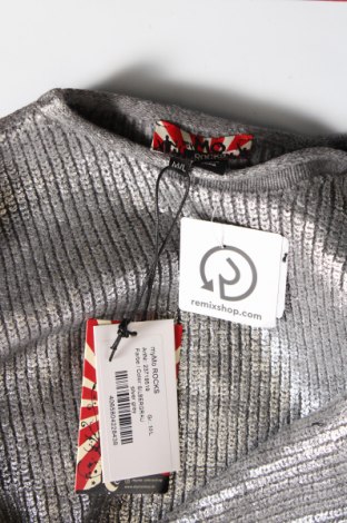 Дамски пуловер MyMO, Размер M, Цвят Сребрист, Цена 39,60 лв.