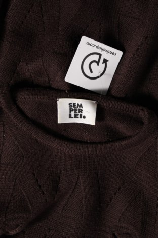 Дамски пуловер Sem Per Lei, Размер M, Цвят Кафяв, Цена 9,24 лв.
