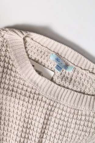Γυναικείο πουλόβερ She + Sky, Μέγεθος M, Χρώμα Γκρί, Τιμή 3,12 €
