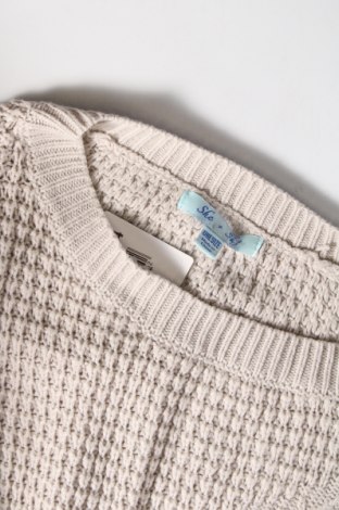 Damenpullover She + Sky, Größe M, Farbe Grau, Preis € 3,12