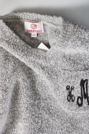 Детски пуловер Marleylilly, Размер 8-9y/ 134-140 см, Цвят Сив, Цена 5,94 лв.