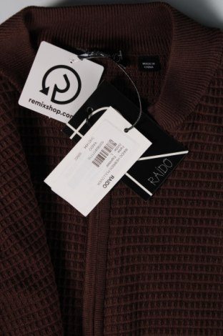 Jachetă tricotată de bărbați RAIDO, Mărime L, Culoare Maro, Preț 34,74 Lei