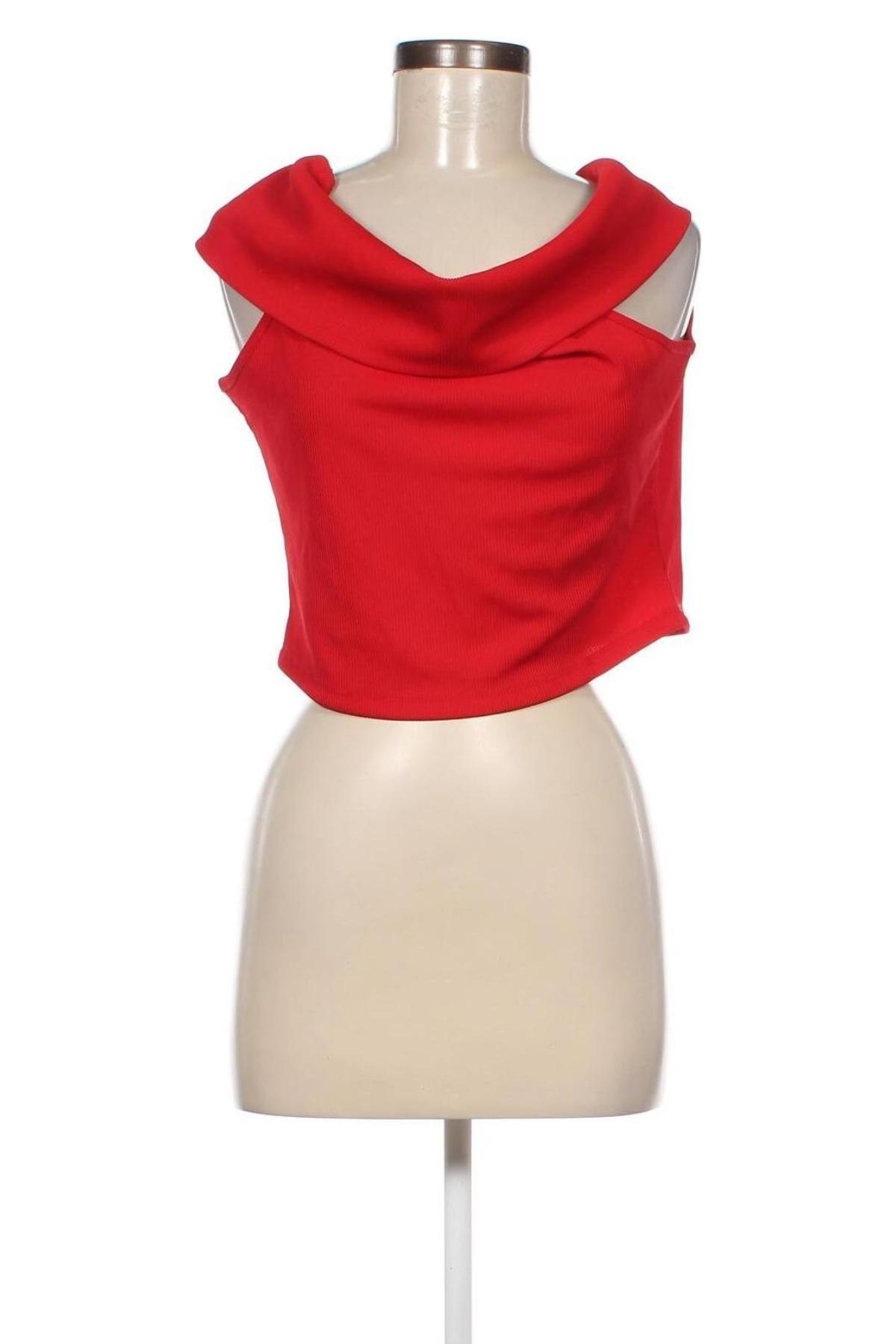 Bluză de femei NA-KD, Mărime XL, Culoare Roșu, Preț 23,68 Lei
