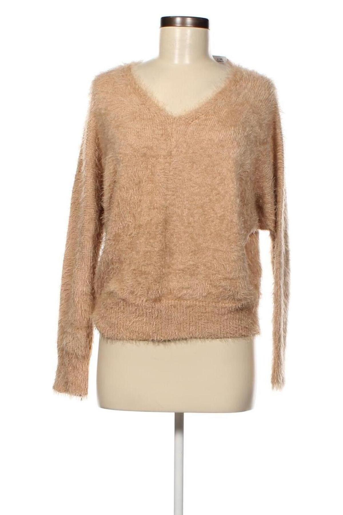Дамски пуловер Dreamers, Размер M, Цвят Бежов, Цена 5,88 лв.