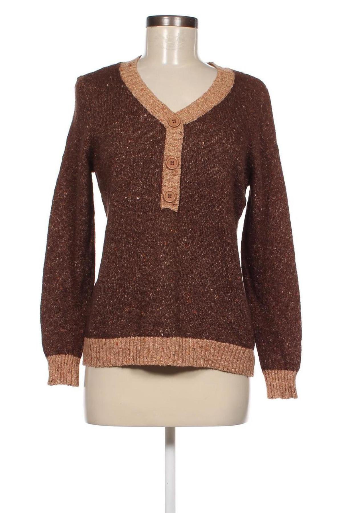 Дамски пуловер Dressbarn, Размер M, Цвят Кафяв, Цена 5,51 лв.
