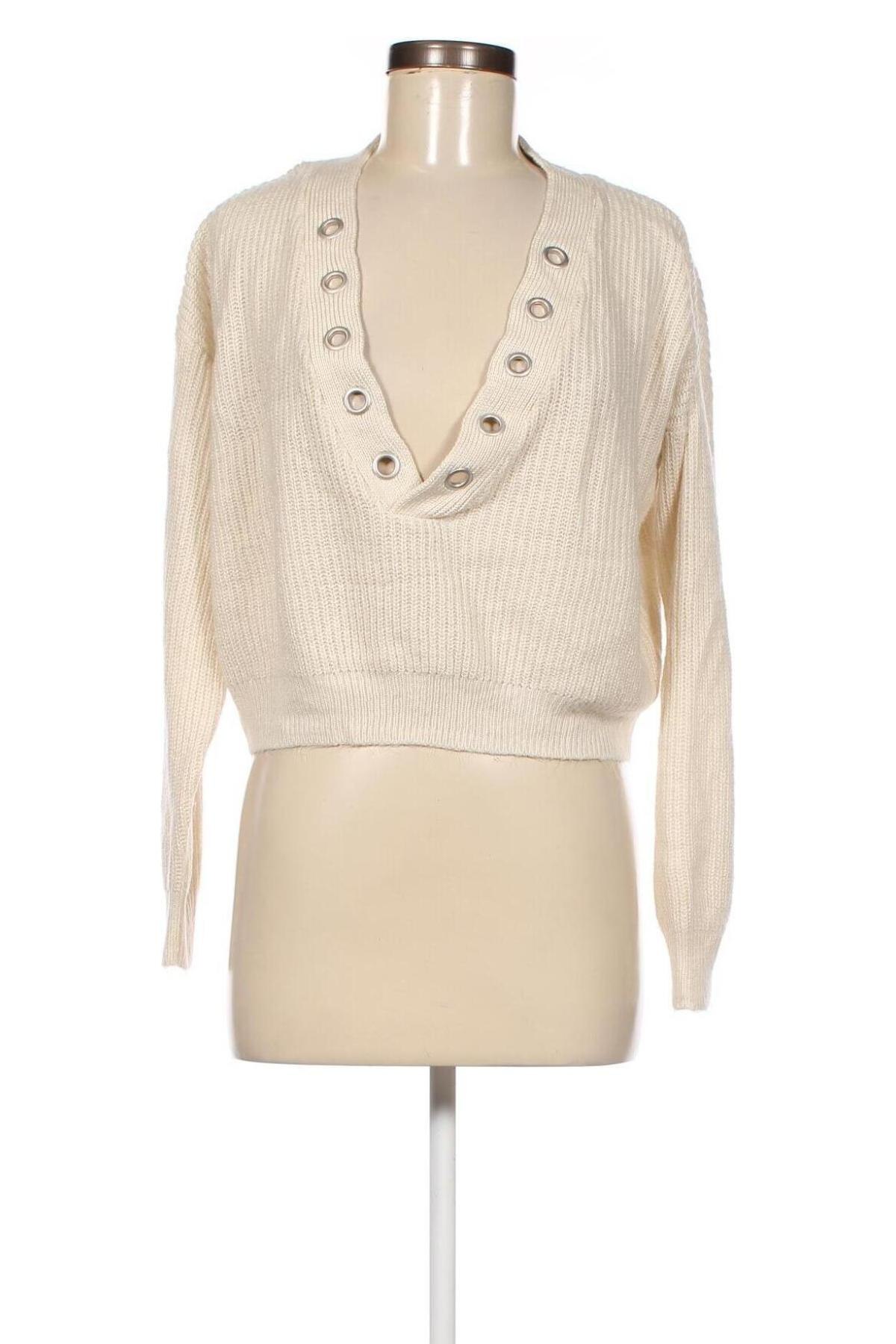 Γυναικείο πουλόβερ H&M Divided, Μέγεθος S, Χρώμα Εκρού, Τιμή 2,51 €