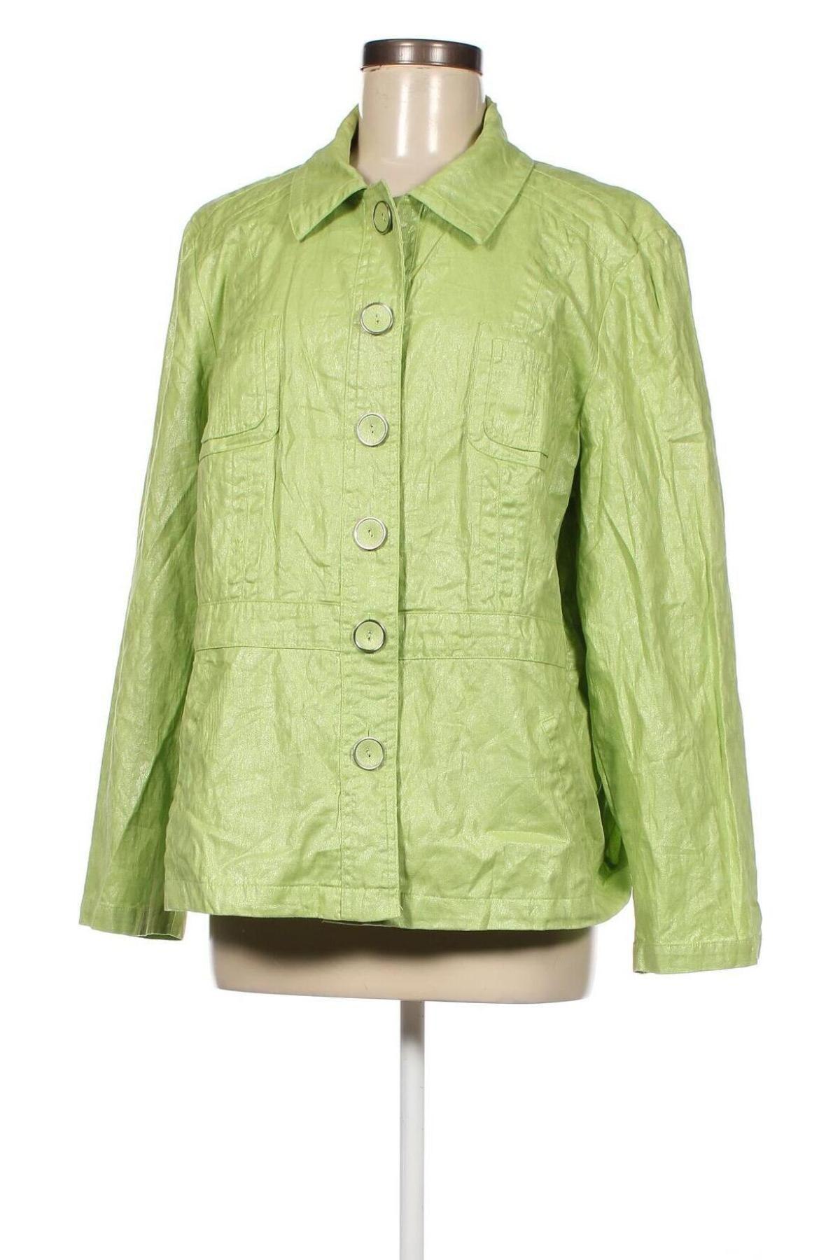 Дамско яке Chico's, Размер XL, Цвят Зелен, Цена 64,00 лв.