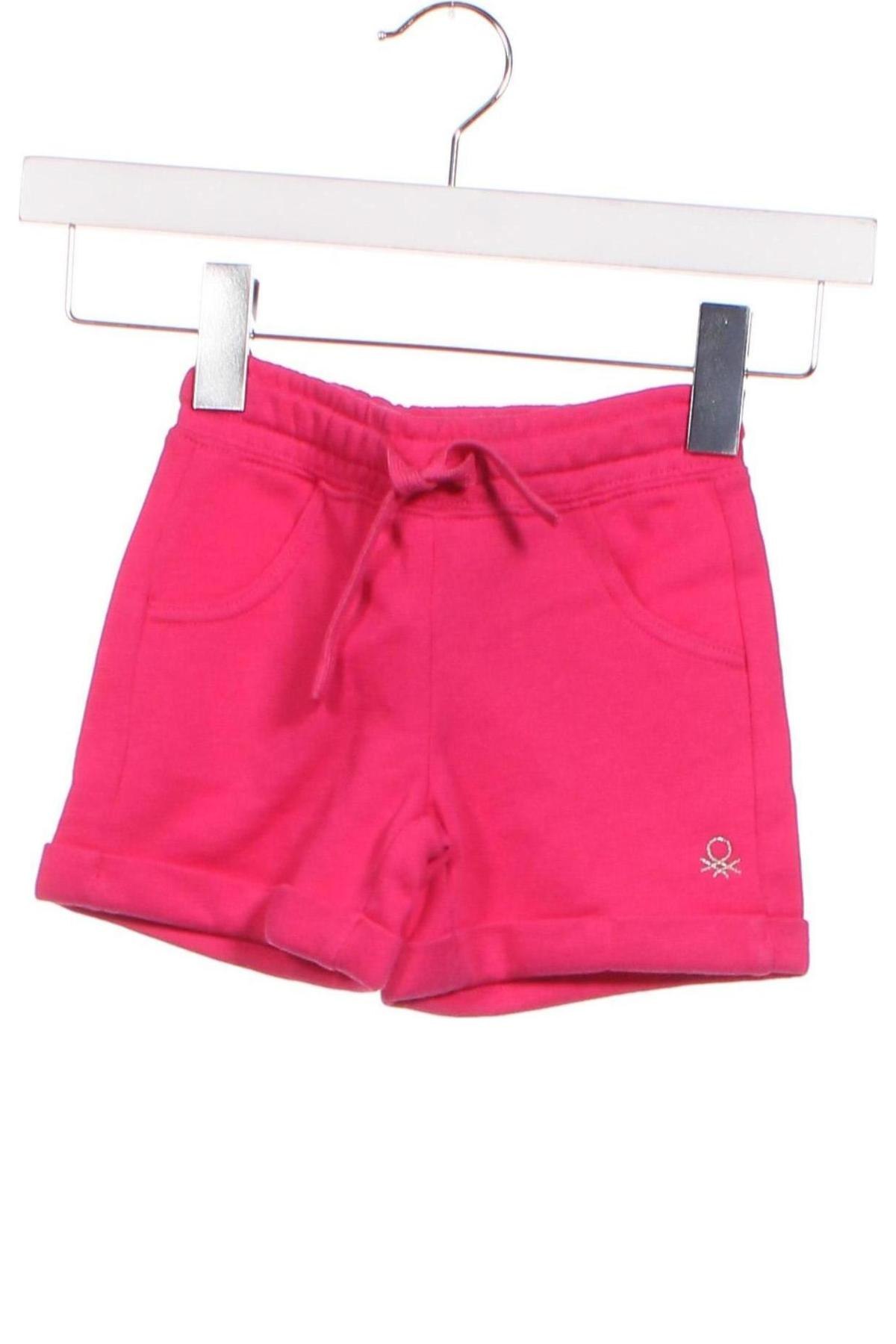 Детски къс панталон United Colors Of Benetton, Размер 12-18m/ 80-86 см, Цвят Розов, Цена 36,00 лв.