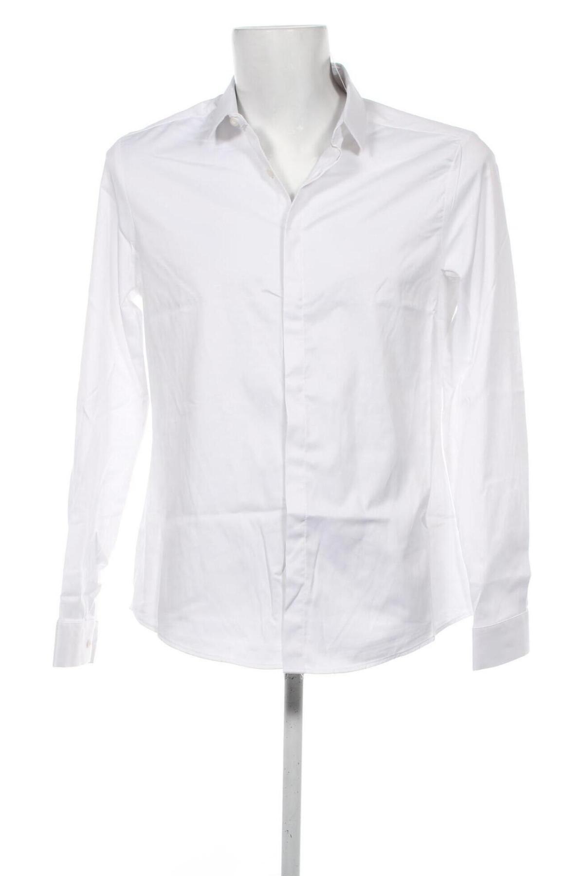 Мъжка риза ASOS, Размер L, Цвят Бял, Цена 28,00 лв.