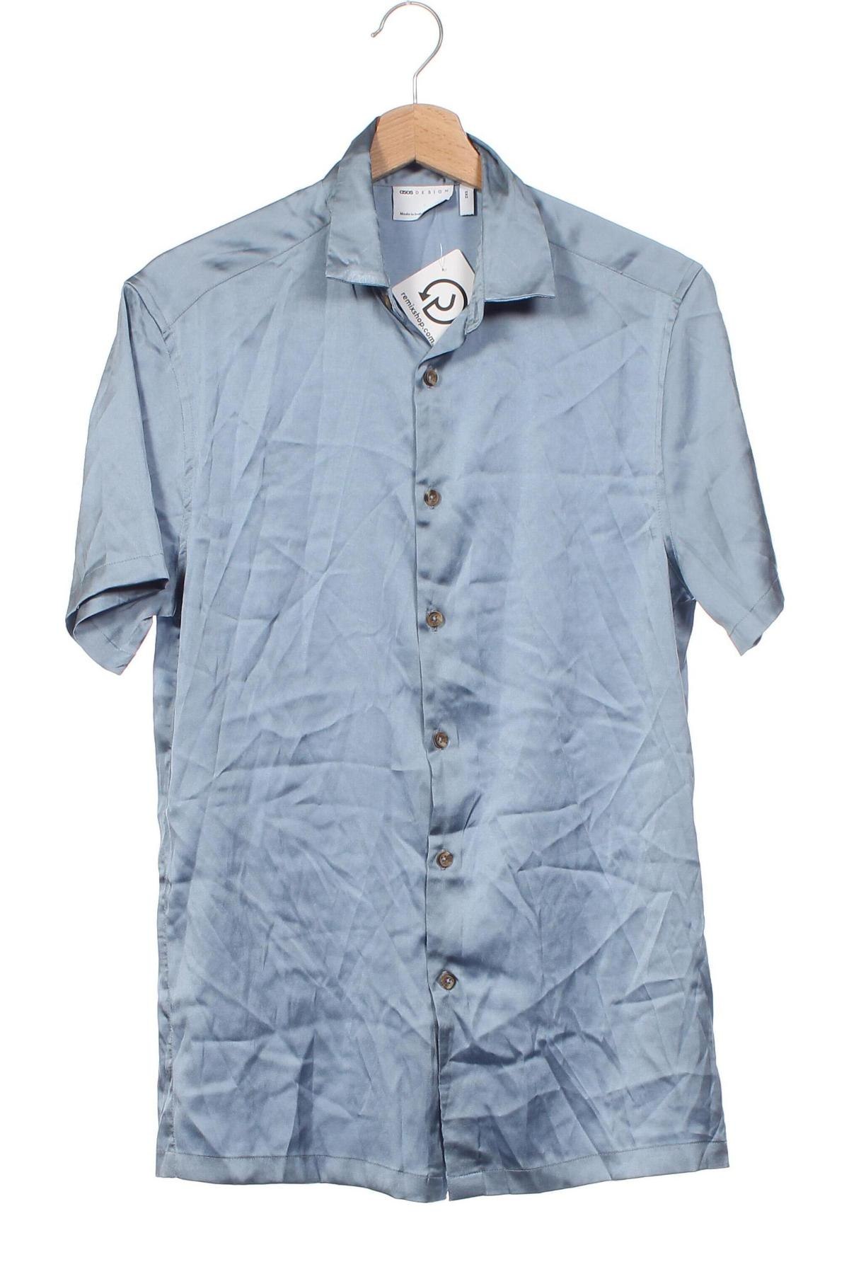 Herrenhemd ASOS, Größe XXS, Farbe Blau, Preis € 3,71