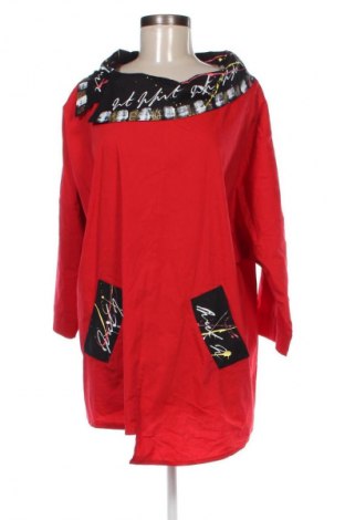 Γυναικεία μπλούζα, Μέγεθος 4XL, Χρώμα Κόκκινο, Τιμή 15,86 €