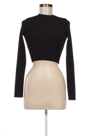 Дамска блуза Bershka, Размер XS, Цвят Черен, Цена 19,00 лв.