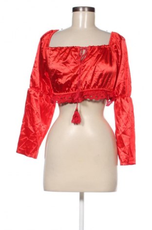 Bluză de femei Boohoo, Mărime M, Culoare Roșu, Preț 56,08 Lei