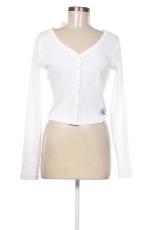 Γυναικεία μπλούζα Calvin Klein Jeans, Μέγεθος M, Χρώμα Λευκό, Τιμή 31,96 €