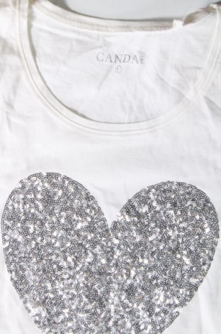 Γυναικεία μπλούζα Canda, Μέγεθος L, Χρώμα Λευκό, Τιμή 6,46 €