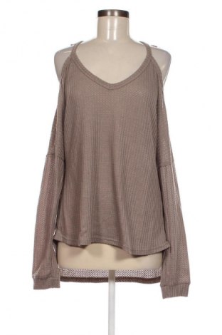 Γυναικεία μπλούζα Cnfio, Μέγεθος XL, Χρώμα  Μπέζ, Τιμή 10,39 €