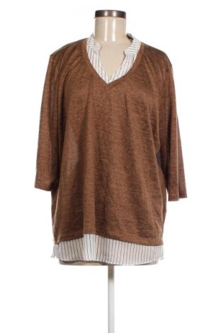 Γυναικεία μπλούζα Fransa, Μέγεθος XL, Χρώμα Καφέ, Τιμή 12,62 €