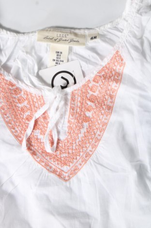 Дамска блуза H&M L.O.G.G., Размер S, Цвят Бял, Цена 7,60 лв.