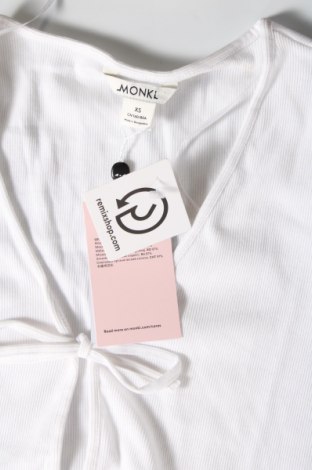 Damen Shirt Monki, Größe XS, Farbe Weiß, Preis 8,66 €