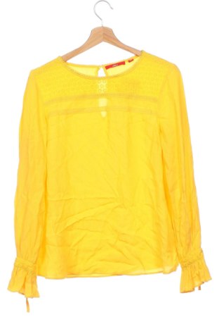 Γυναικεία μπλούζα S.Oliver, Μέγεθος XS, Χρώμα Κίτρινο, Τιμή 17,00 €
