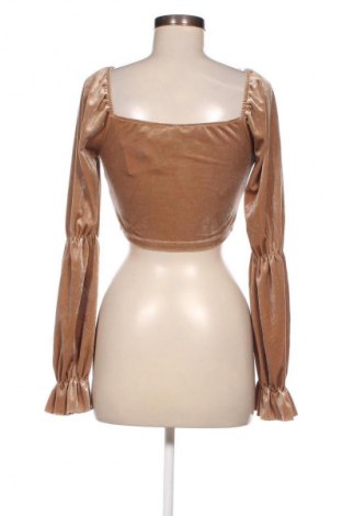 Дамска блуза SHEIN, Размер XS, Цвят Кафяв, Цена 9,50 лв.