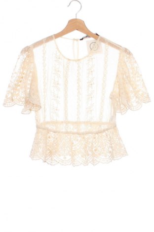Дамска блуза Zara, Размер XS, Цвят Екрю, Цена 20,00 лв.