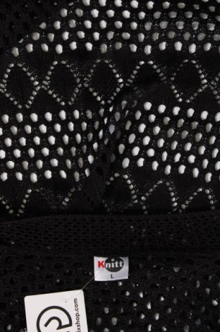 Дамска жилетка Knitt, Размер L, Цвят Черен, Цена 13,05 лв.