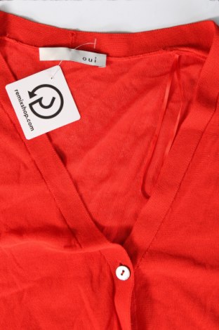Damen Strickjacke Oui, Größe M, Farbe Rot, Preis € 25,88