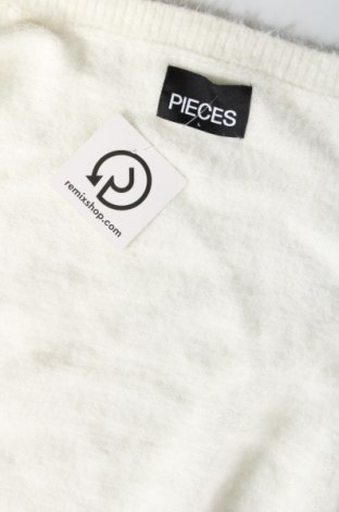Damen Strickjacke Pieces, Größe L, Farbe Weiß, Preis 8,83 €